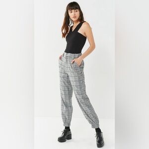 I.AM.GIA Black Cobain Check Plaid Jogger Pants
